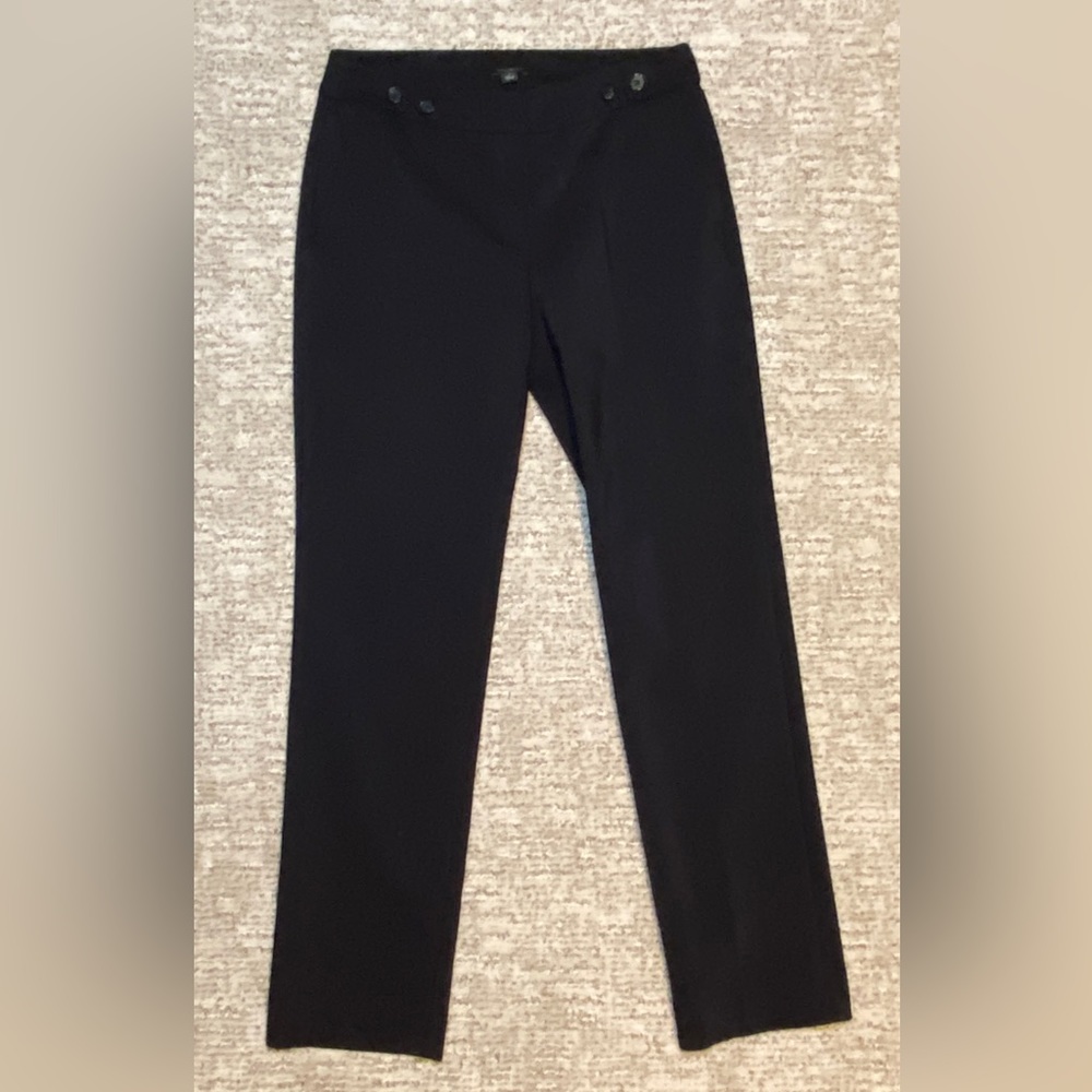 Ann Taylor Factory Full Length Low Rise Professional Pants (Black)